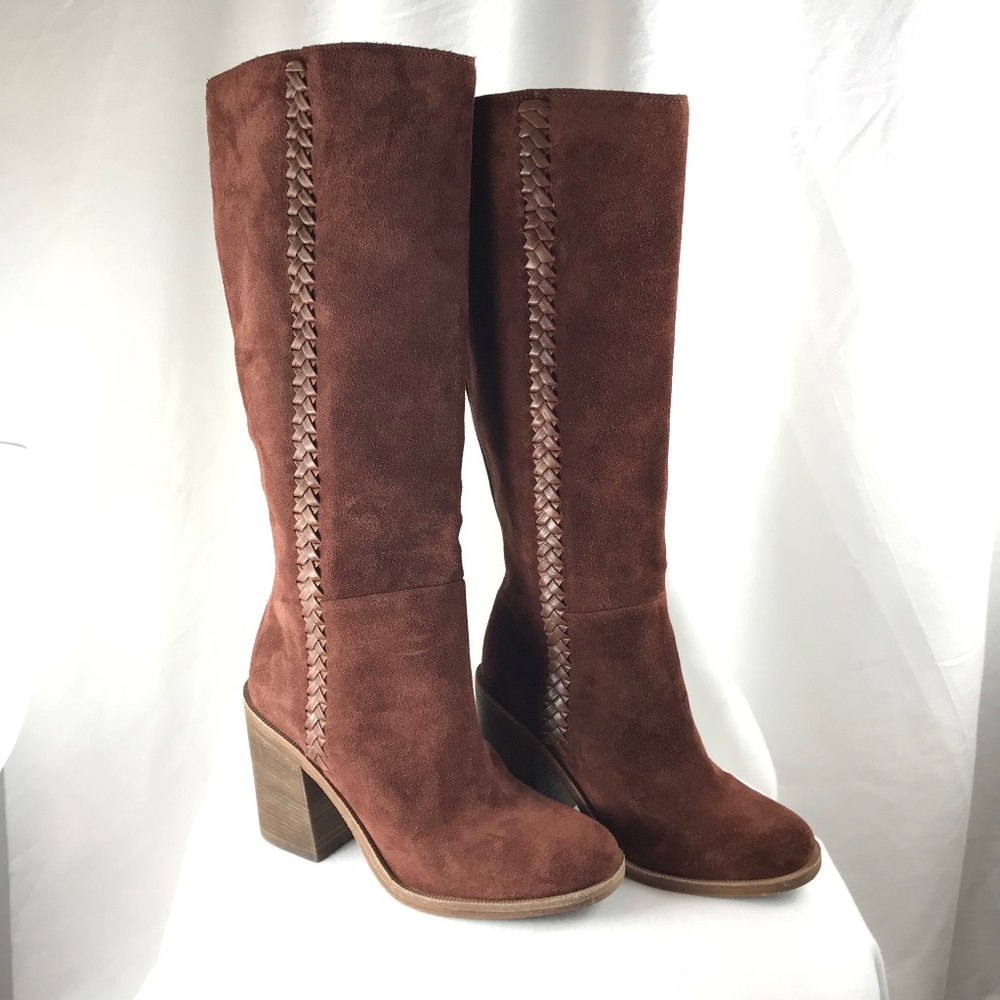 UGG Maeva Tall Suede Boot - Mahagony